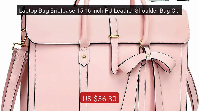 Laptop Bag Briefcase 15 16 inch PU Leather Shoulder Bag Con... Top Pick 2026 | Unbeatable Price!