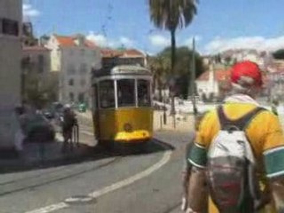 Tram à l'ancienne de Lisbonne