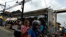 Pedestrian Flow on Dumalay Street in Quezon City in the Philippines