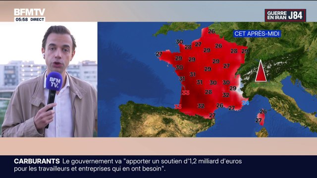 Le soleil et la chaleur s'imposent partout en France, avec des températures comprises entre 24°C et 33°C... La météo de ce vendredi 22 mai