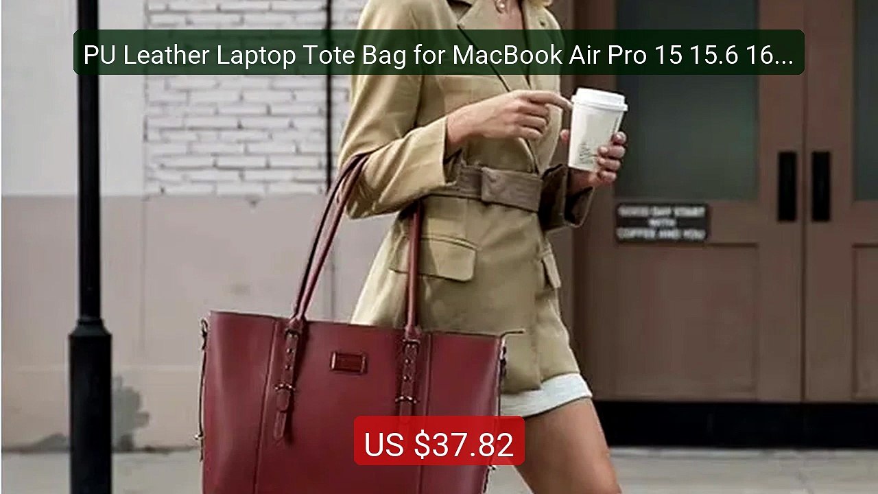 PU Leather Laptop Tote Bag for MacBook Air Pro 15 15.6 16 17 17.3 i... -- Top Rated 2026 | Buy Now!