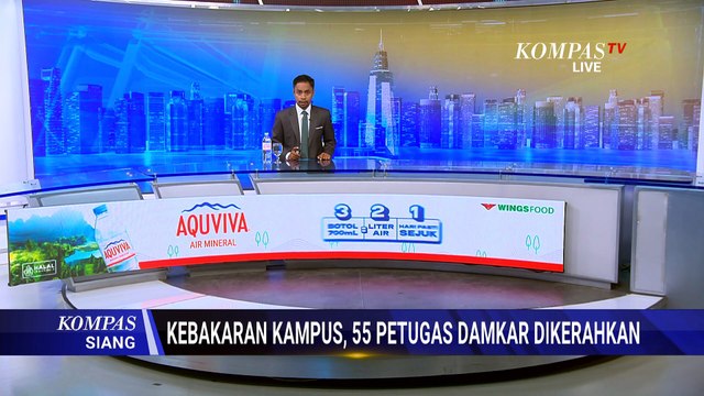 Kampus Anggrek Binus University Kebakaran! 55 Petugas Damkar Dikerahkan Padamkan Api | KOMPAS SIANG