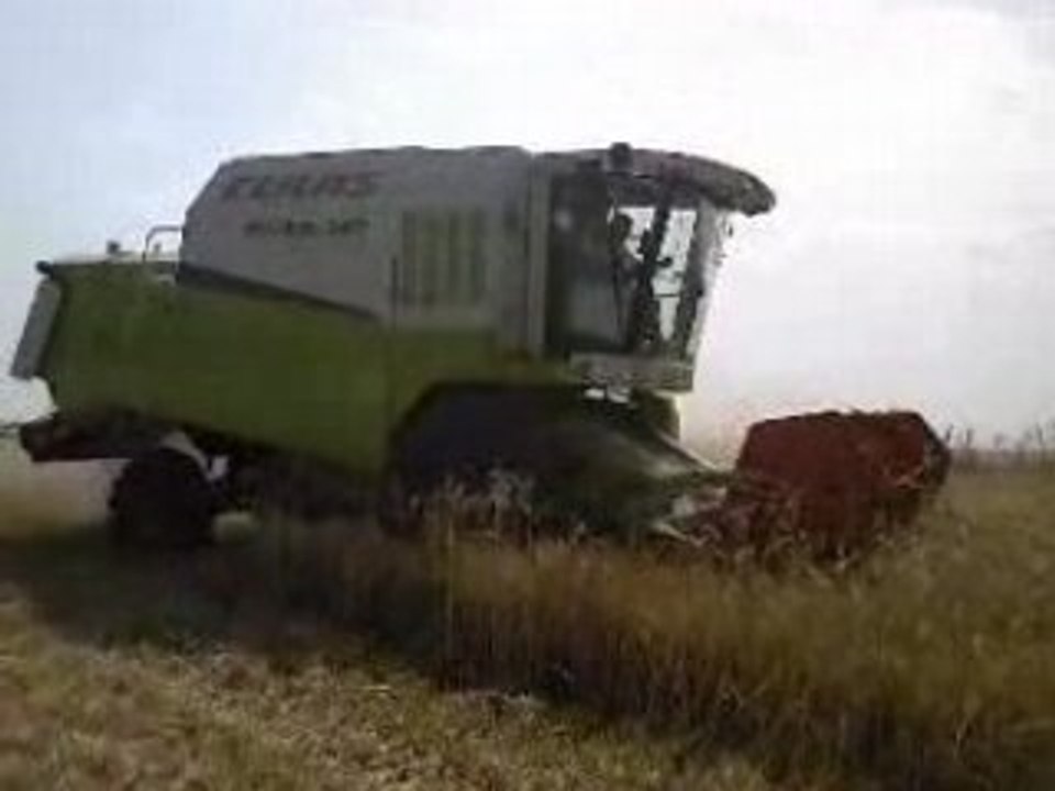 CLAAS MEDION 340 HARVESTING THE BARLEY 2008 SEASON PART 6