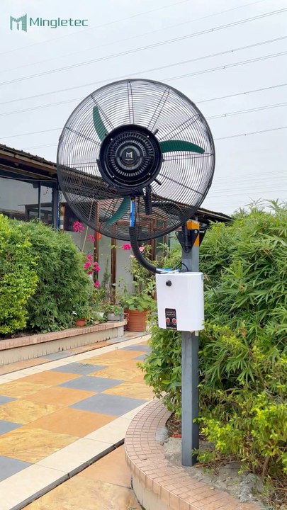 Mingletec BLDC industrial wall mounted mist fan #mingletec#mistfan#industrialfan #factory #coolingfan
