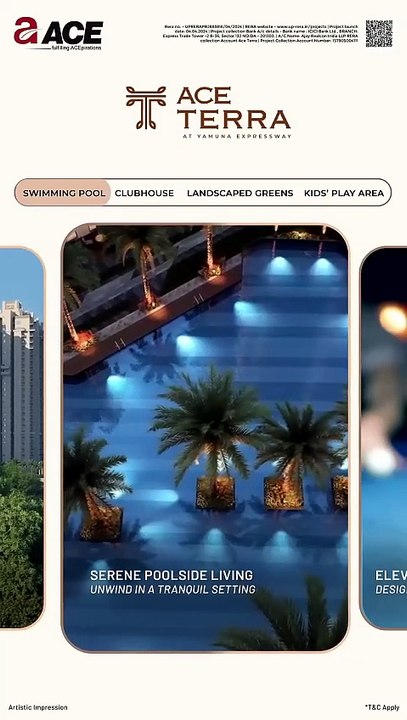 Luxury High-Rise Living on Yamuna Expressway Flats | ACE Terra | 3 & 4 BHK Residency