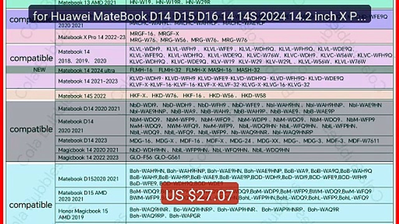 for Huawei MateBook D14 D15 D16 14 14S 2024 14.2 inch X Pro Laptop ... -- Top Rated 2026 | Buy Now!