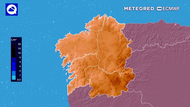 La dana dejará acumulados significativos en Galicia
