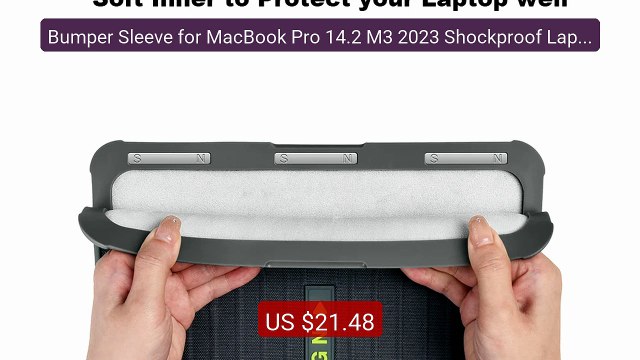 Bumper Sleeve for MacBook Pro 14.2 M3 2023 Shockproof Laptop ... Amazing Value 2026 | Must Have!