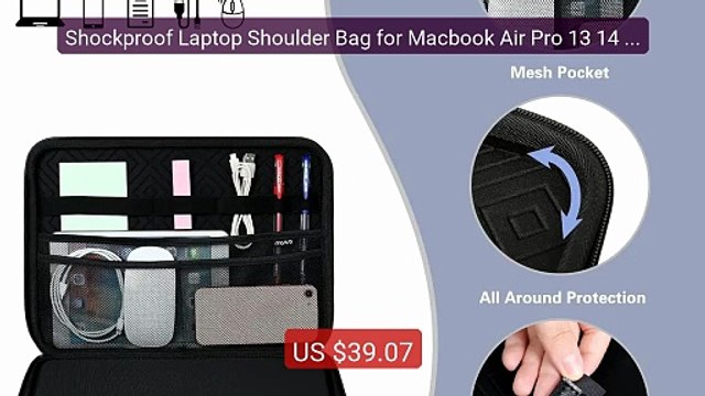 Shockproof Laptop Shoulder Bag for Macbook Air Pro 13 14 15 in... Hot Deal 2026 | Limited Offer!