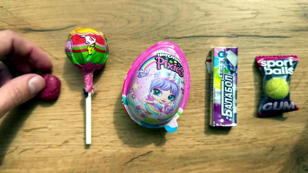 Rainbow Candy ASMR 🌈_ Surprise Egg, Chupa Chups & Bubble Gum Opening #candyopening #satisfying