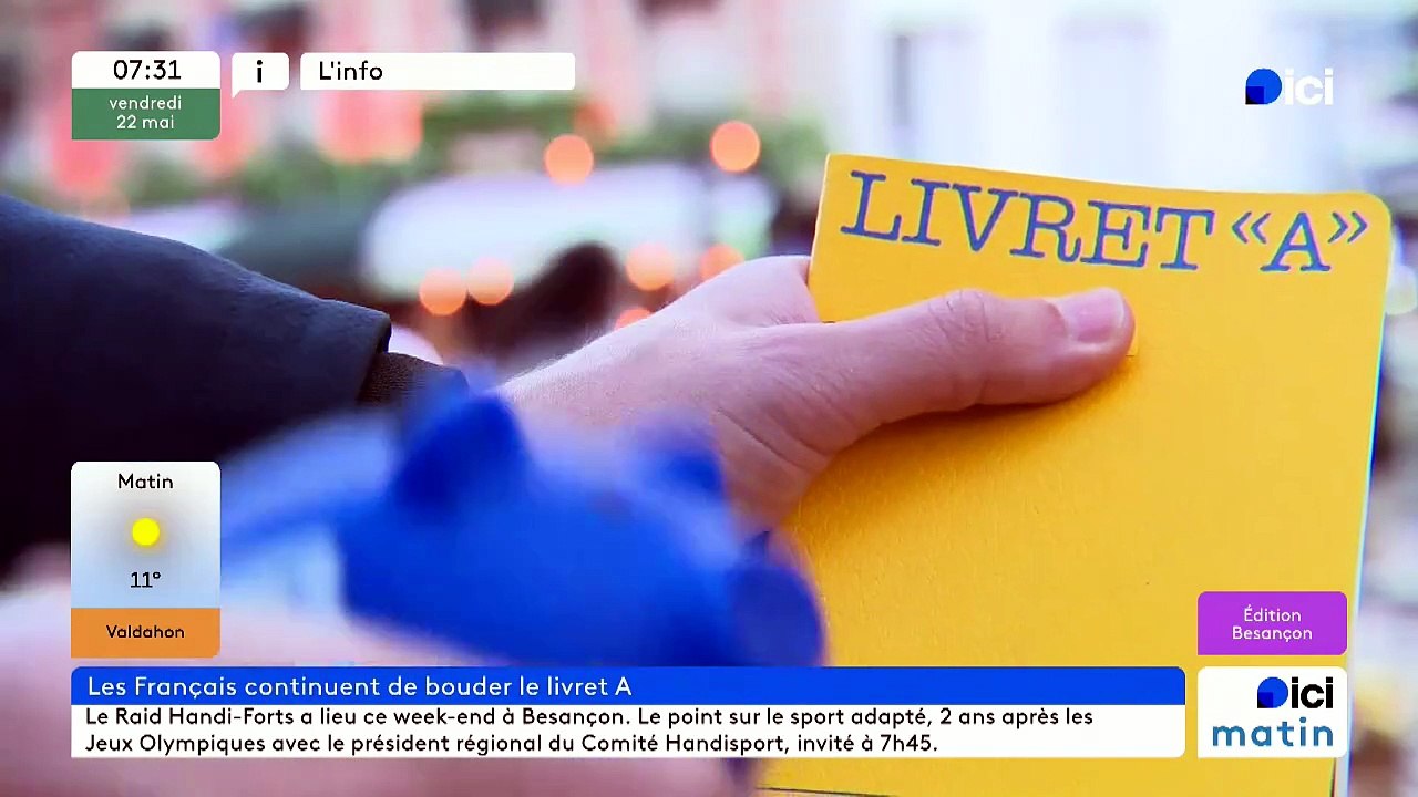 22/05/2026 - ici matin par ici Besançon en vidéo