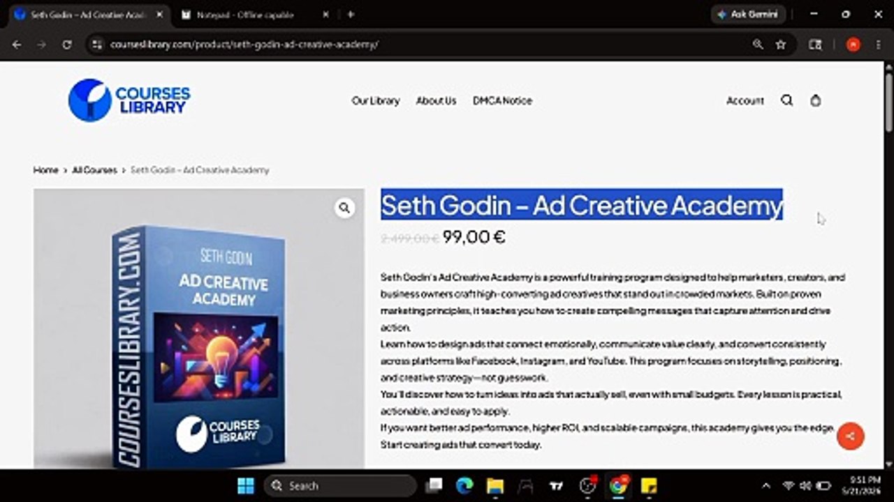 (Available) Ad Creative Academy – Seth Godin