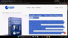 (Available) The Creator Passport – Giselle Langley