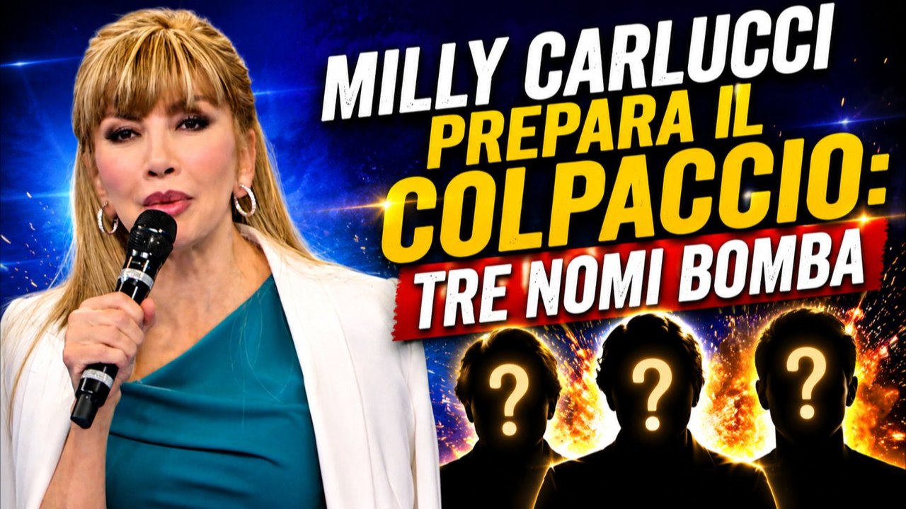 MILLY CARLUCCI PREPARA IL COLPACCIO TRE NOMI BOMBA