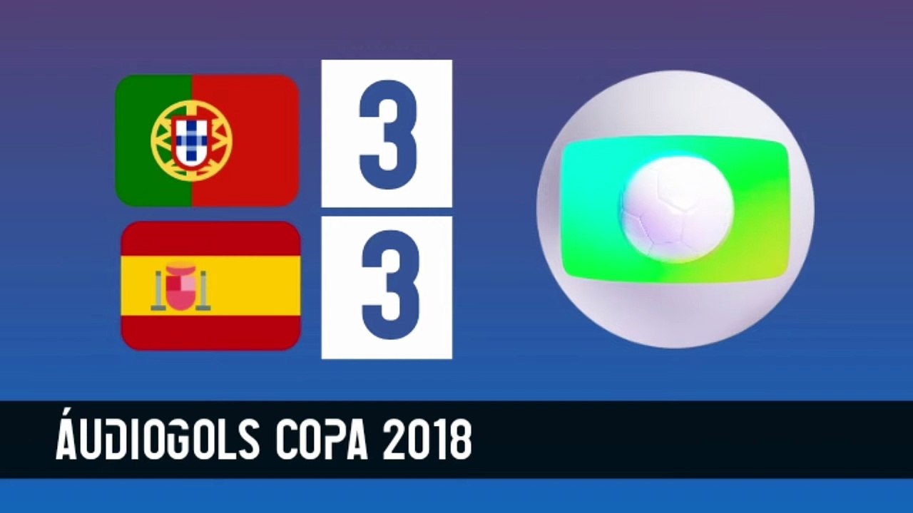 Áudiogols | Portugal 3x3 Espanha (Globo 2018)