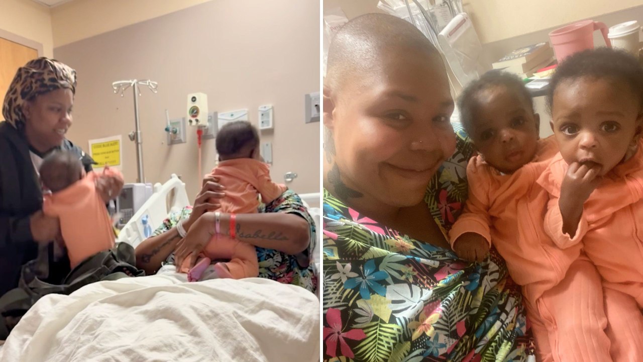 Mom Sneaks Twins Into Hospital In Bag To Boost Cancer-Battling Cousin's Spirits | Happily TV