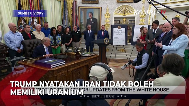 Donald Trump Bersumpah Dapatkan Uranium Iran: Kami Tak Biarkan Mereka Memilikinya