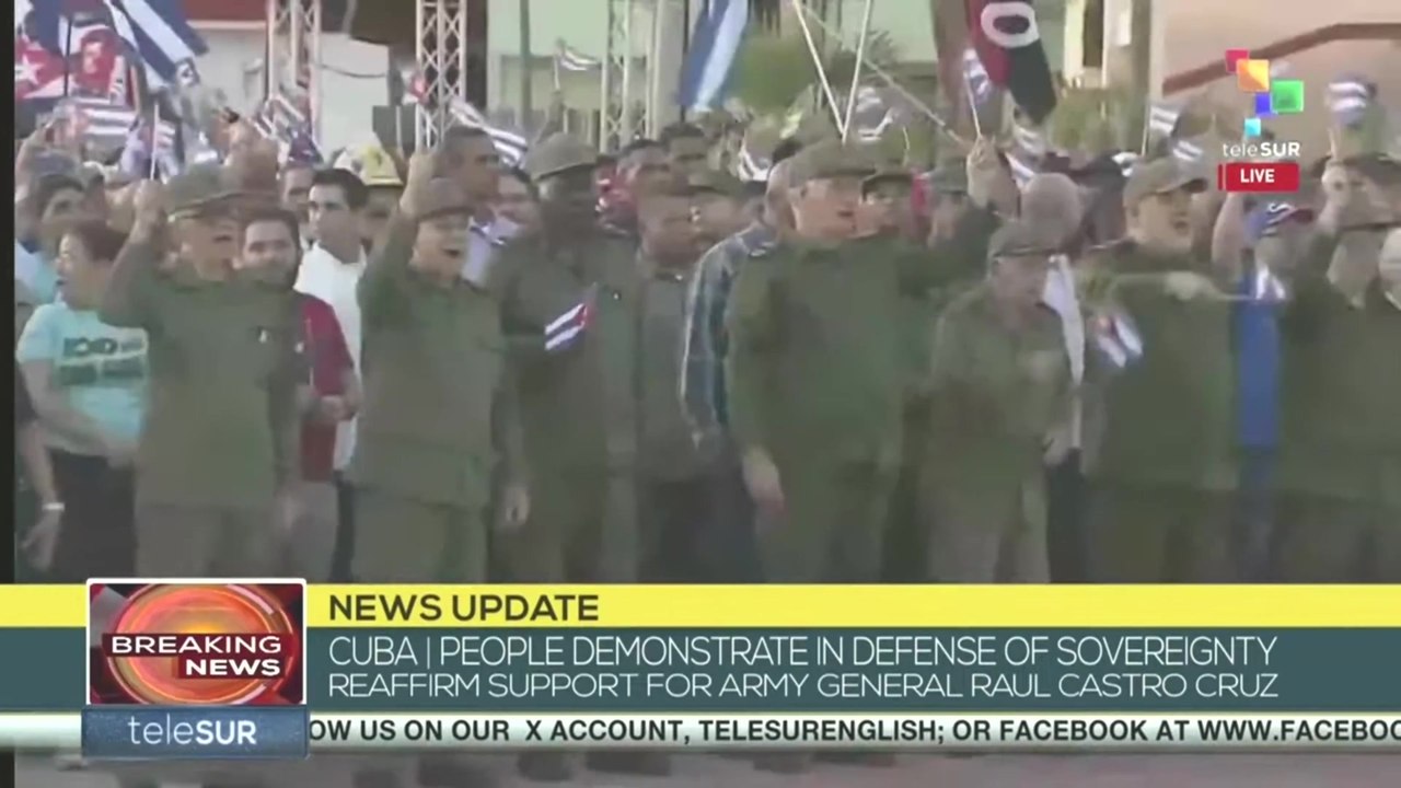 Cuba | Massive demonstration reaffirm support for Army Gen. Raul Castro