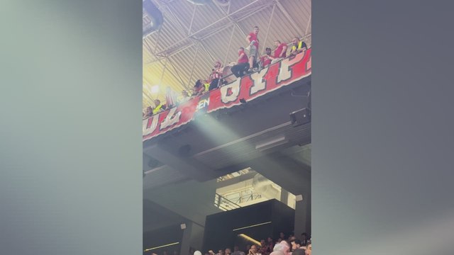 El gran ambiente en fenerbahce vs. Olympiacos de la semis de la final four