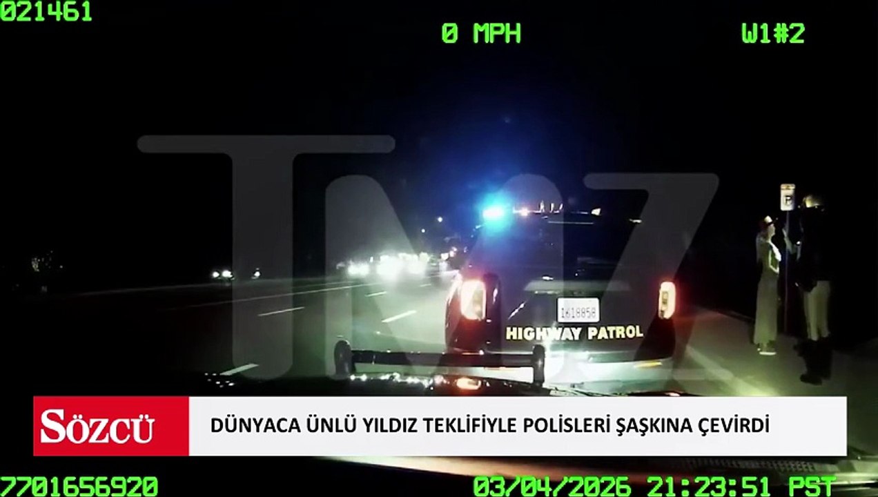 Dünyaca ünlü yıldız teklifiyle polisleri şaşkına çevirdi