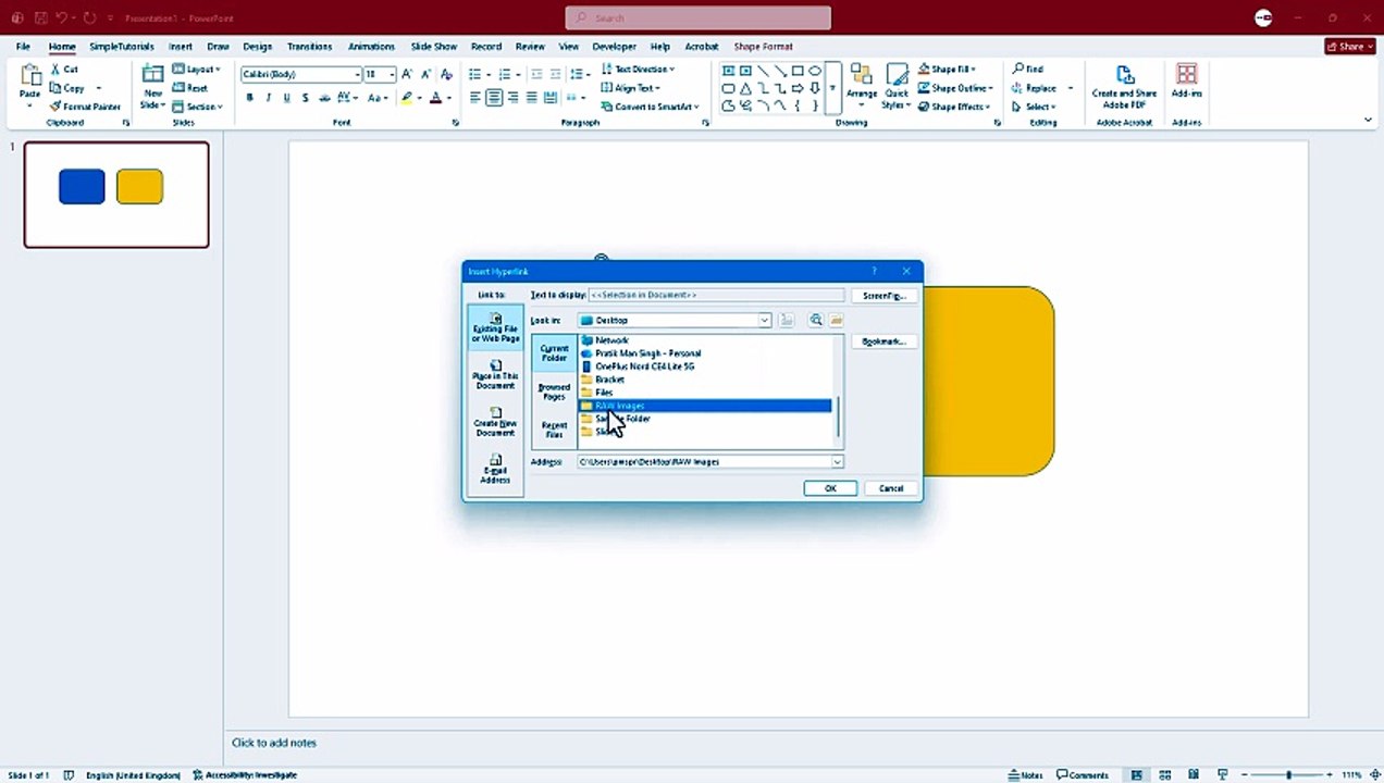MS PowerPoint 77 Creating External Links