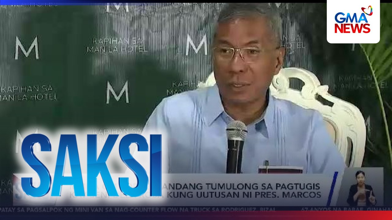 MMDA GM Torre, handang tumulong sa pagtugis kay Sen. Dela Rosa kung uutusan ni Pres. Marcos | Saksi