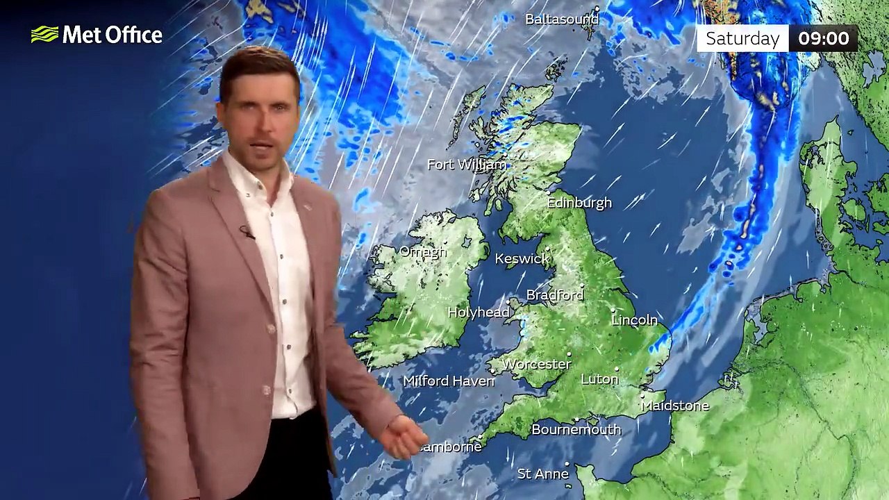 Met Office Friday evening weather forecast 22/05/2026