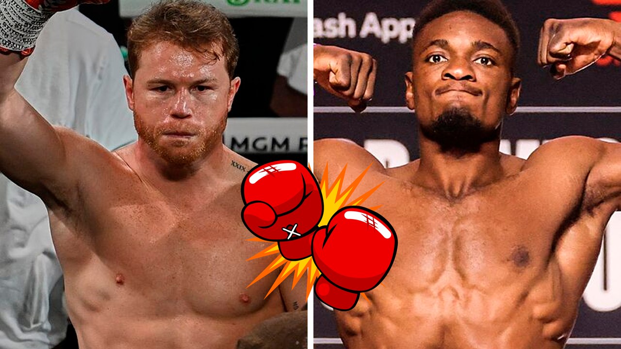 Canelo Álvarez y Christian Mbilli protagonizan el primer careo previo a su pelea por el título de CMB