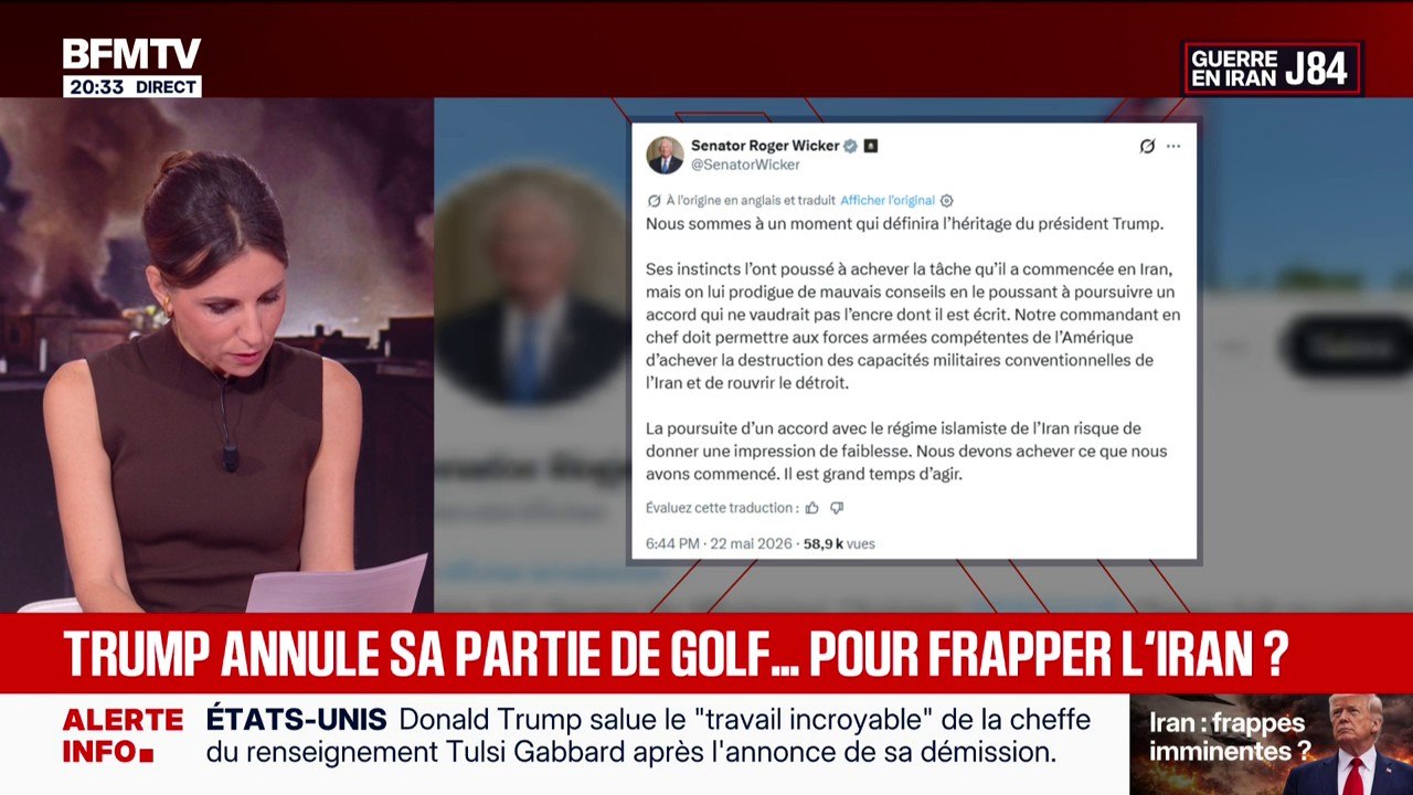 "Les États-Unis doivent achever la destruction des capacités militaires de l’Iran", déclare le sénateur Roger Wicker