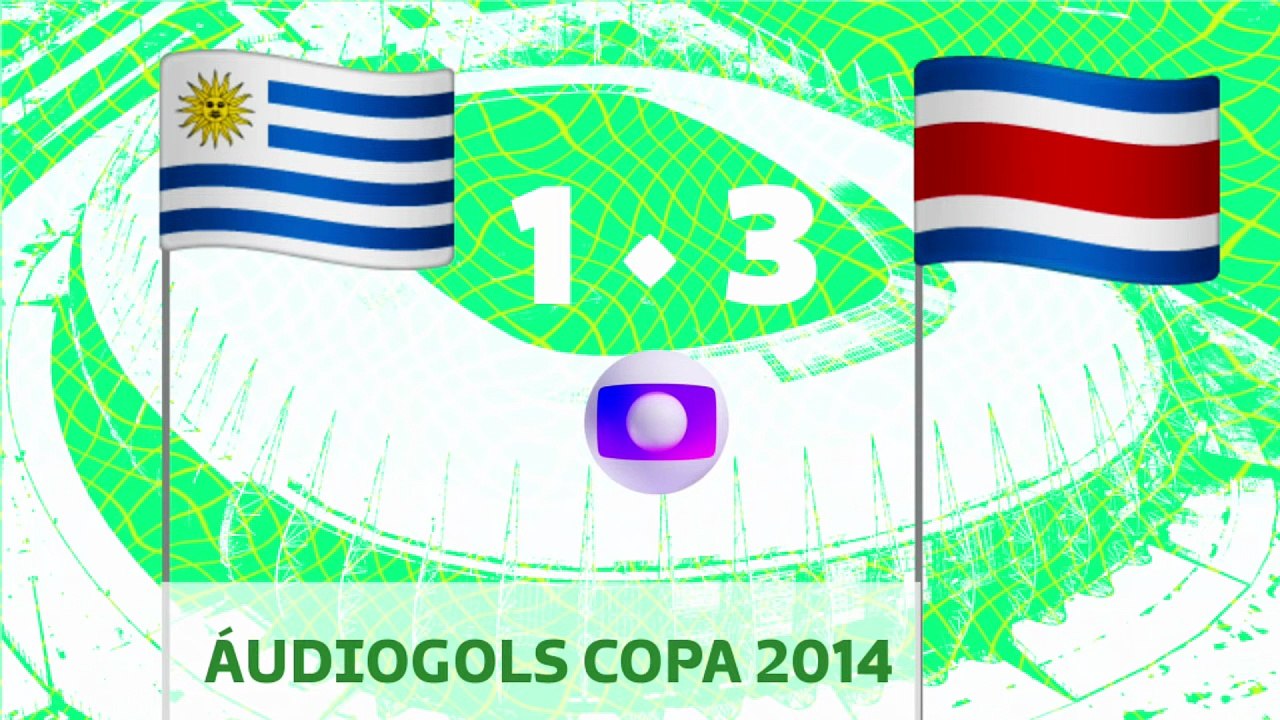 Áudiogols | Uruguai 1x3 Costa Rica (Globo 2014)