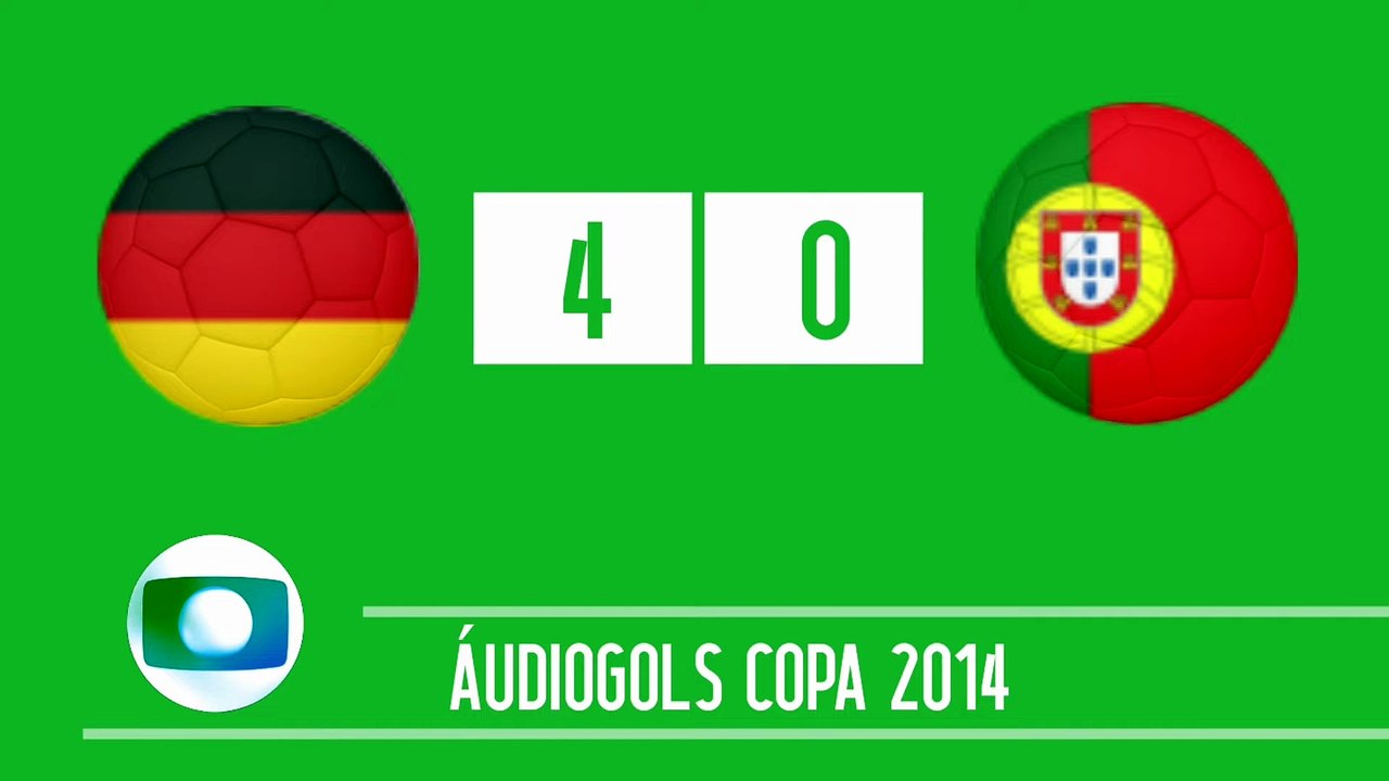 Áudiogols | Alemanha 4x0 Portugal (Globo 2014)