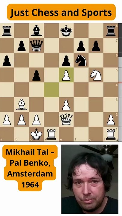 Mikhail Tal vence a Benko con una amenaza de tenedor (1964)