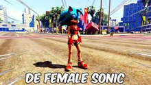DE 1$ a 1.000.000$ FEMALE SONIC en GTA 5 !! (Sonic Movie mod)