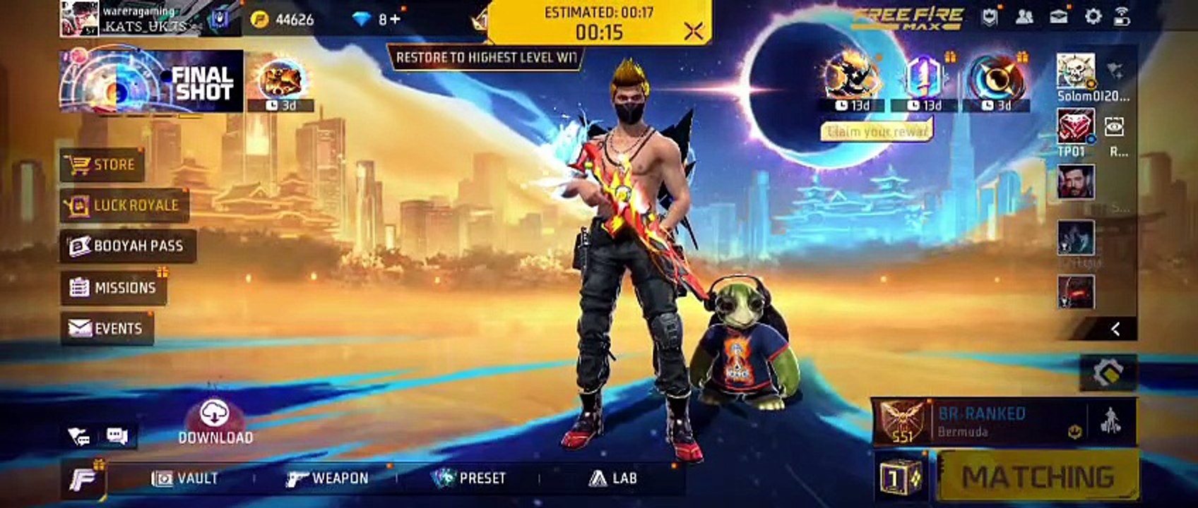 Free fire Gameplay || Part - 3 || Date - 23-05-2026