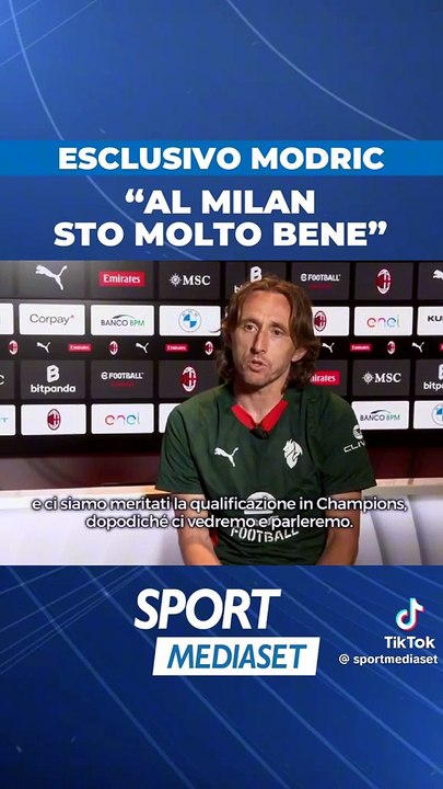 Champions in bilico, ma Modric vuole continuare in rossonero