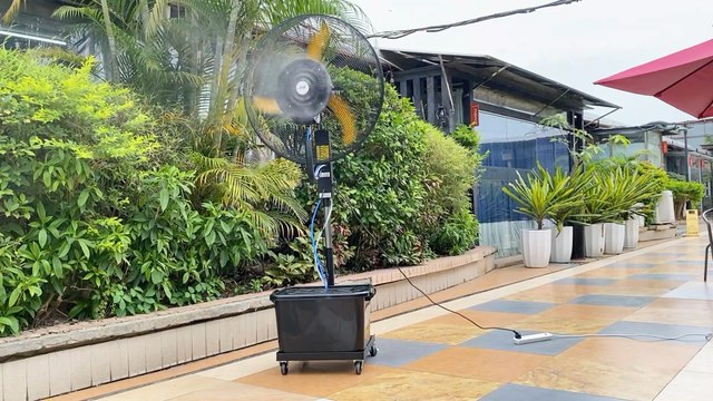Mingletec most efficient BLDC industrial mist fan #mingletec #bldc #mistfan #coolingfan #outdoor