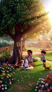 Give Water to Animals 💧🐾 | Moral Story for Kids | Caring & Responsibility