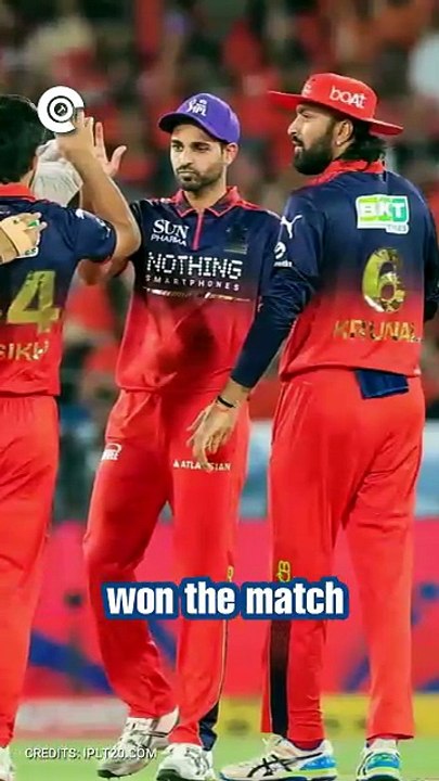 Did you notice the plot twist for RCB against SRH last night, despite losing?