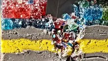 Press fracturing candy and clay until it explodes... 😳💥 #shorts