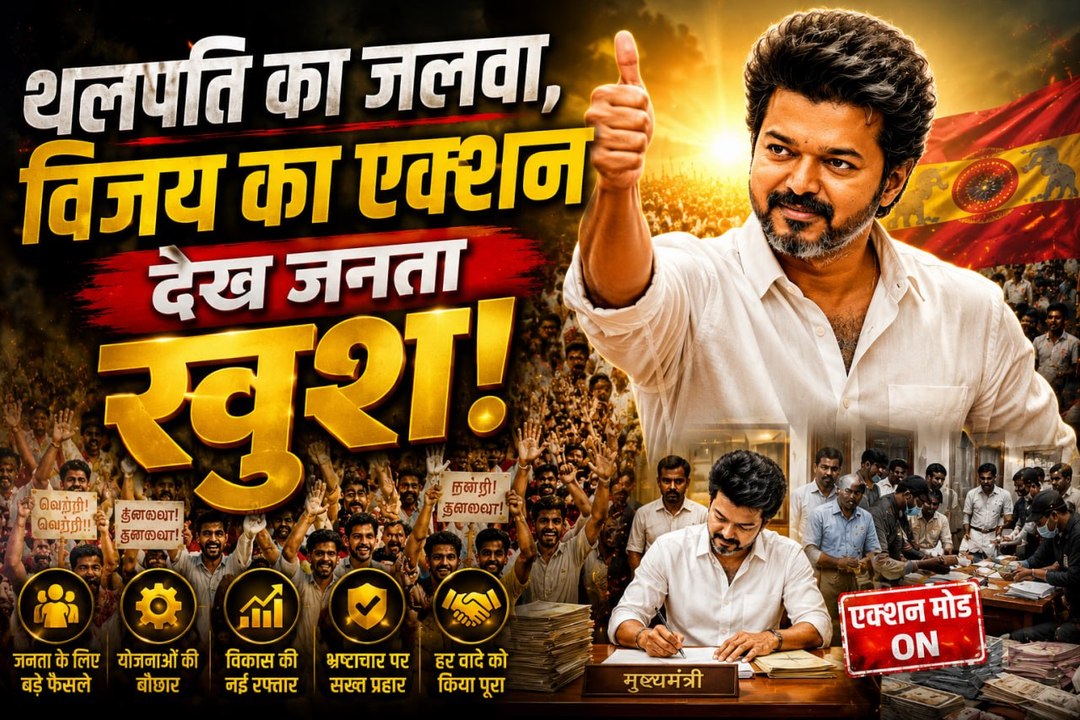 Tamilnadu CM Thalapathy Vijay का डबल एक्शन, विरोधियों की बोलती बंद |TVK