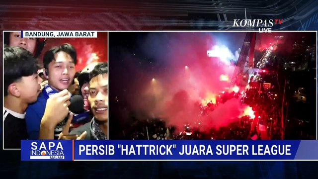 MERIAH! Euforia Bobotoh Rayakan Persib Hattrick Juara Super League di Berbagai Penjuru Bandung