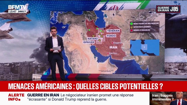 LES ÉCLAIREURS: les potentielles cibles des Américains en Iran
