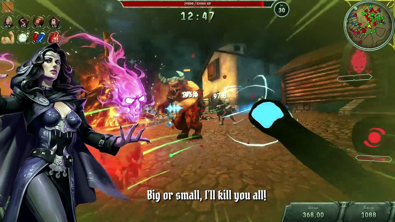 Der Trailer zu Bloodshed auf Steam zeigt einen rasanten Mix aus Doom und Vampire Survivors