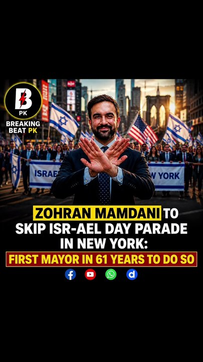 Zohran mandani to skip Israel day prade In new York