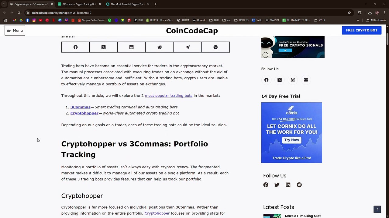 3Commas vs CryptoHopper: Ultimate Crypto Trading Bot 2026