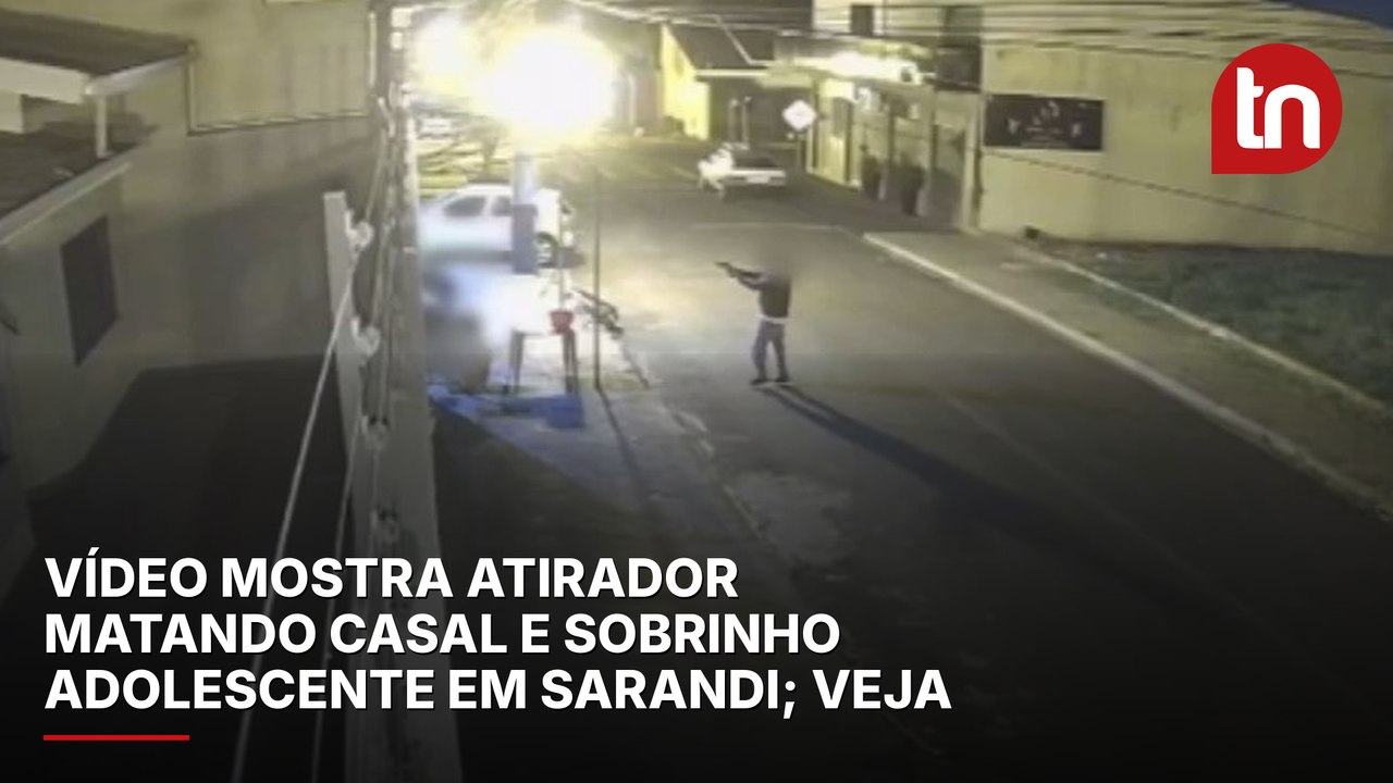 Vídeo mostra momento em que atirador mata casal e sobrinho adolescente em Sarandi; veja
