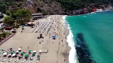 Alanya yaz havası sahillerde bayram yoğunluğu yaşattı