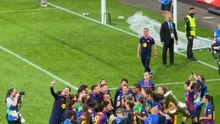 ¡El Barça es campeón! Así lo han celebrado con Romeu