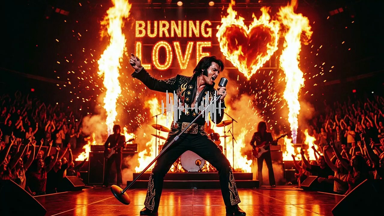 BURNING LOVE - ELVIS PRESSLEY TRIBUTE - COVER VERSION - MHOUSE (1080p, h264, youtube)