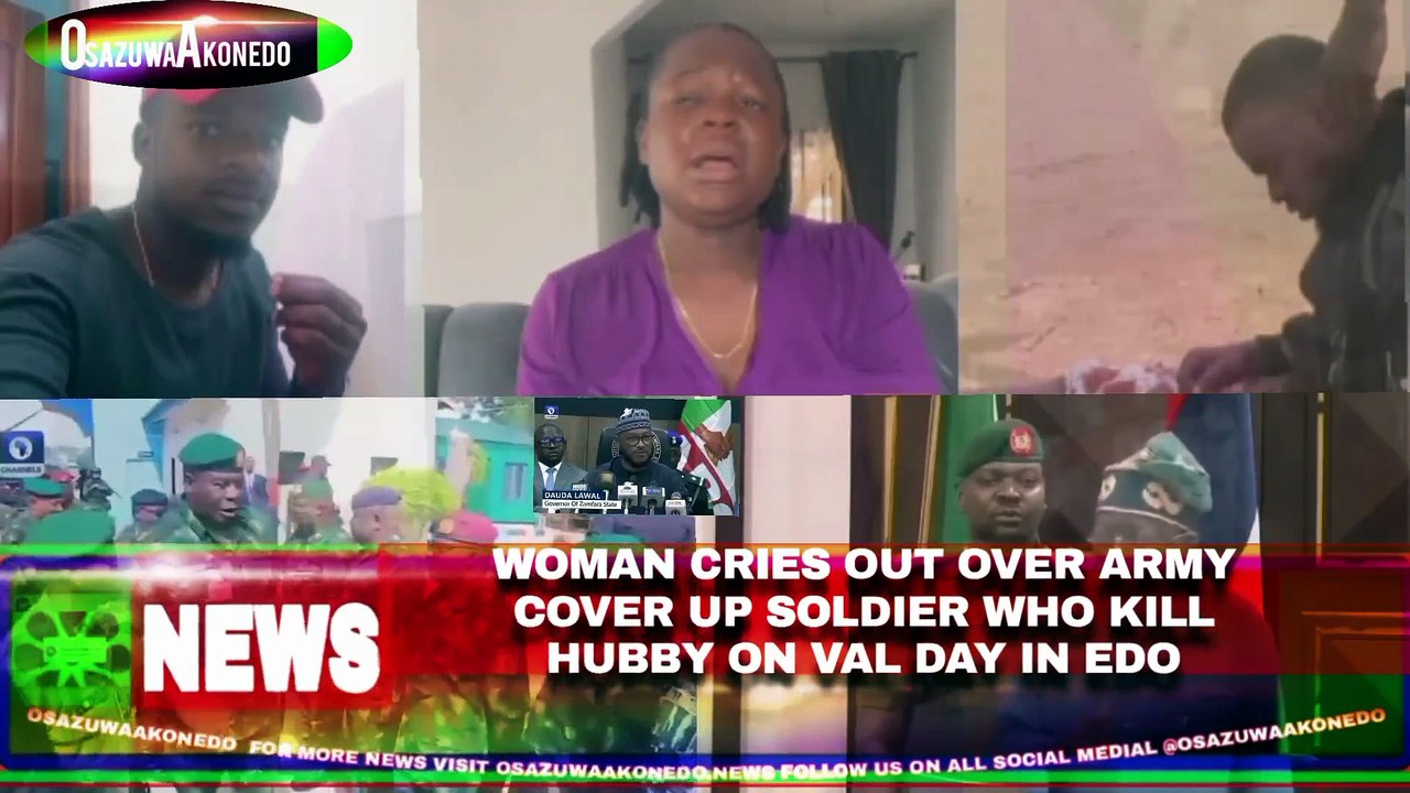 Woman Cries Out Over Army Cover Up Soldier Who Kill Hubby On Val Day In Edo